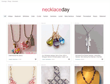 Tablet Screenshot of necklaceday.com